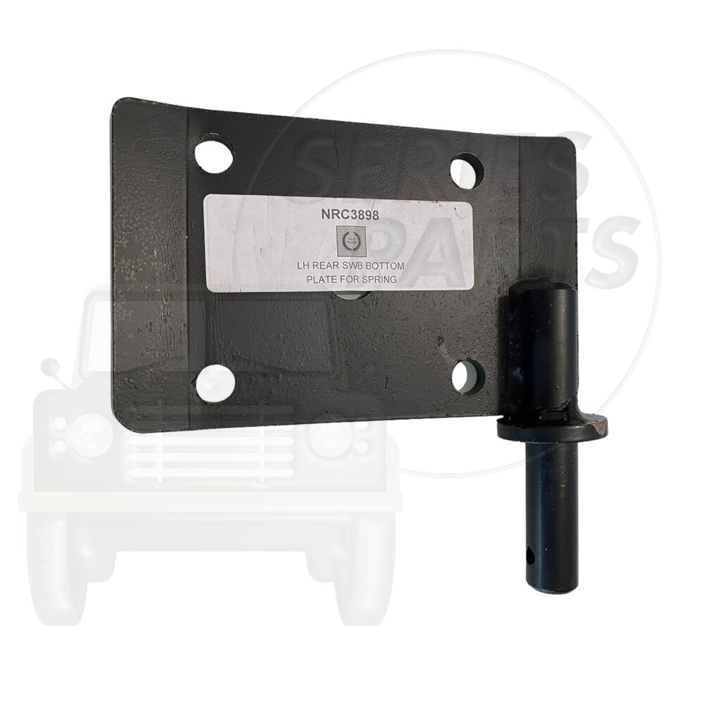 Land Rover NRC3898 Bottom Spring Plate Rear Left Hand 88" (New/Pattern)